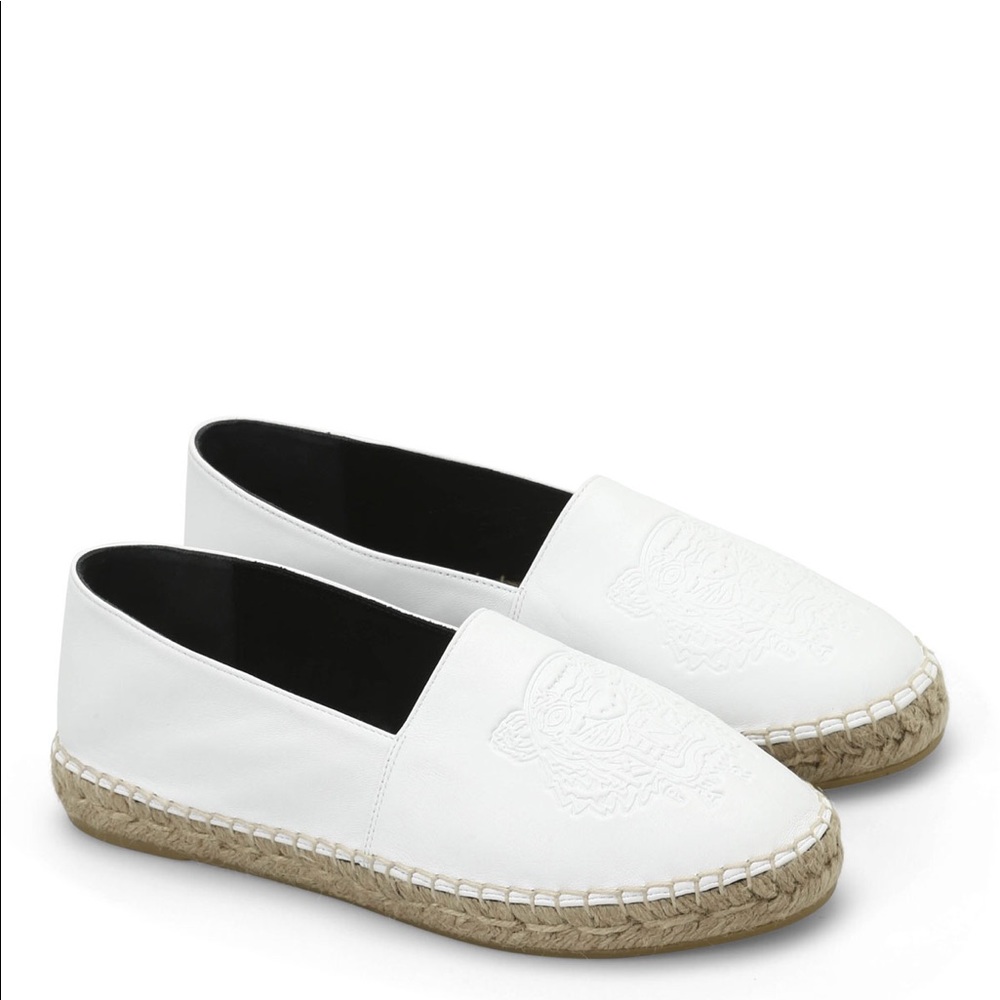 KENZO embossed leather espadrilles